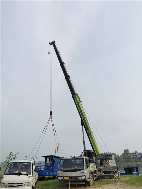 山海关区桥梁建设吊装案例